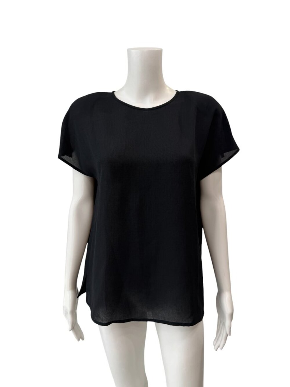 Chloe Black Sheer Cami Blouse Sheer Top size 40/8